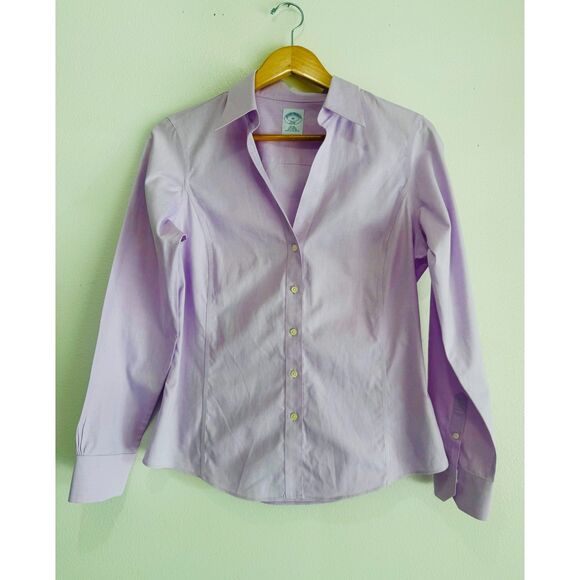 Brooks Brothers Tops - Brooks Brothers 346 fitted non iron button shirt career lavender purple women 10